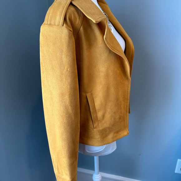 Philosophy Faux leather mustard blazer - Picture 2 of 5